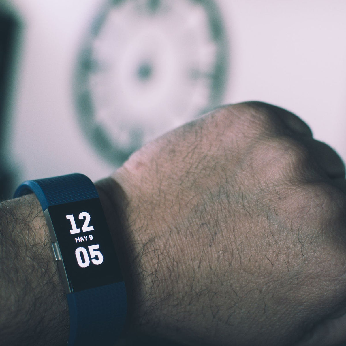 Fitbit Charge fitness band on a wrist